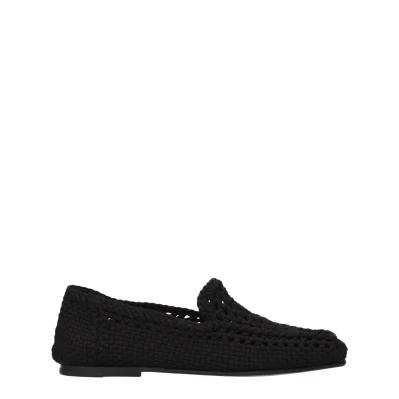 Black Fabric Loafer