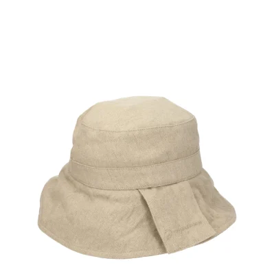 Beige Linen Hat