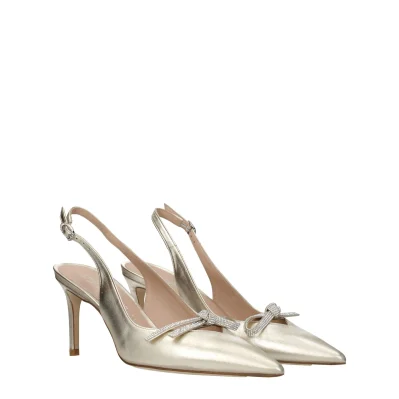 Gold Leather Sandal