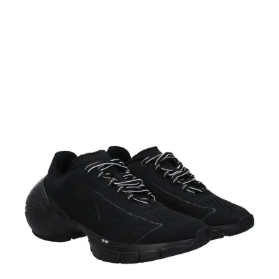Black Fabric Sneakers