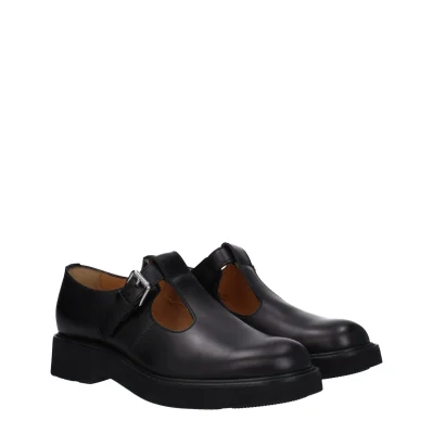 Black Leather Oxfords And Derby
