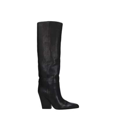 Black Leather Boot