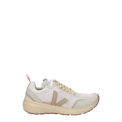 Beige Fabric Sneakers