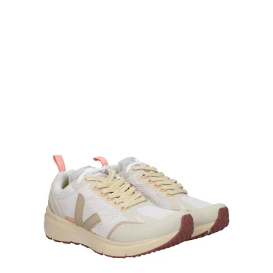 Beige Fabric Sneakers