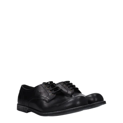 Black Leather Oxfords And Derby