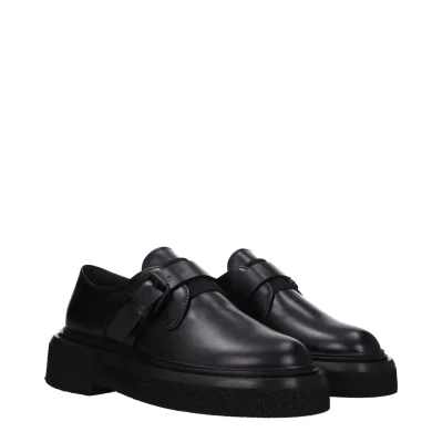 Black Leather Oxfords And Derby