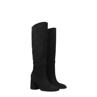 Black Leather Boot