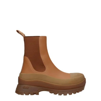 Brown Leather Ankle