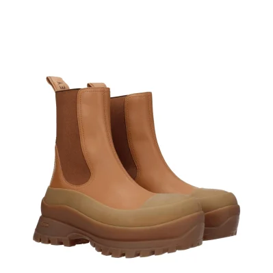 Brown Leather Ankle
