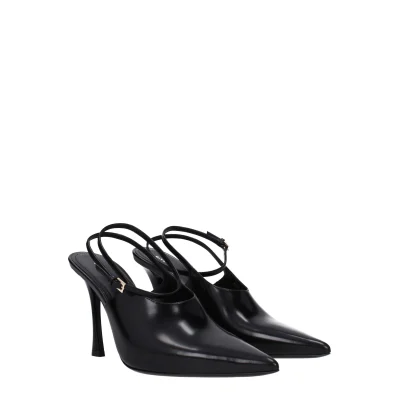 Black Leather Sandal