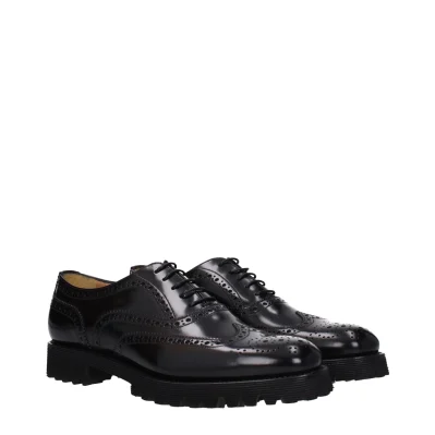 Black Leather Oxfords And Derby