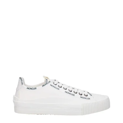White Fabric Sneakers