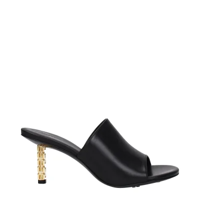 Black Leather Sandal