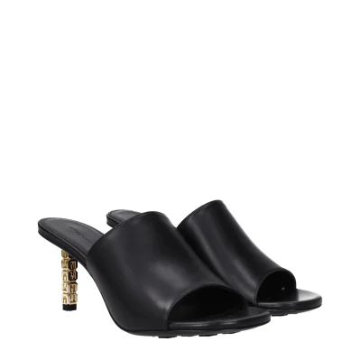 Black Leather Sandal