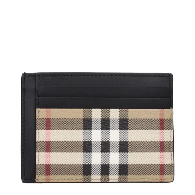 Beige Fabric Cardholder