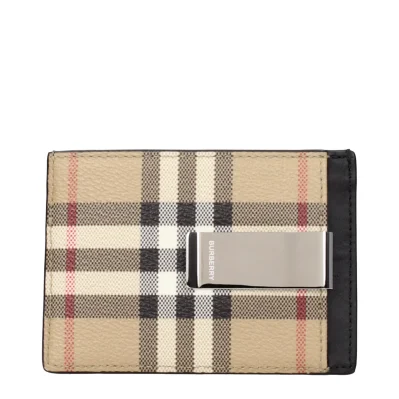 Beige Fabric Cardholder