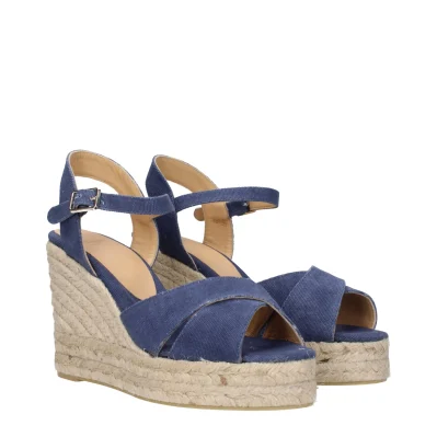 Blue Fabric Wedge