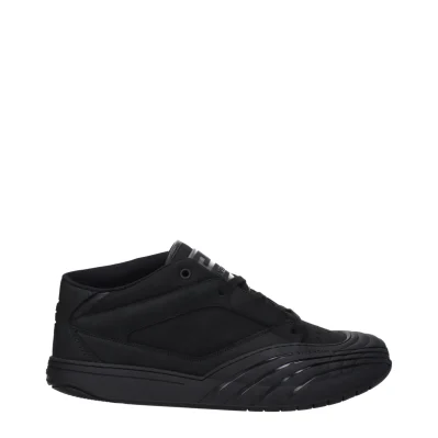 Black Fabric Low Tops