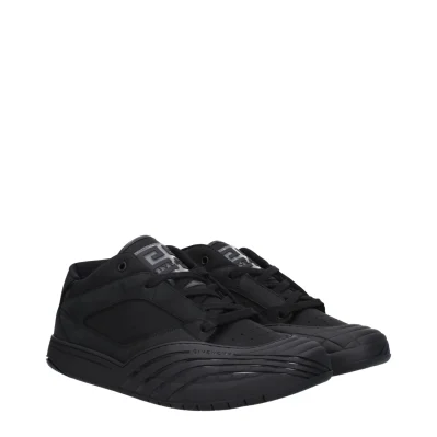 Black Fabric Low Tops