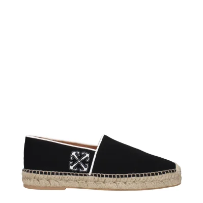 Black Fabric Espadrille