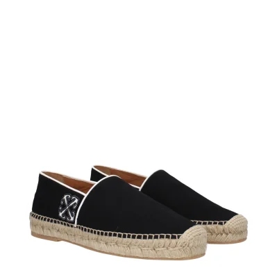 Black Fabric Espadrille
