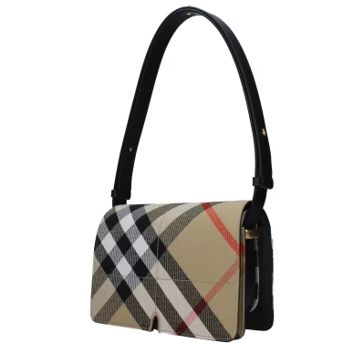Beige Fabric Shoulder Bag