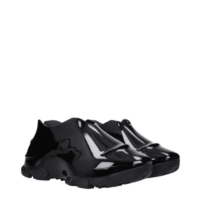 Black Cotton Low Tops