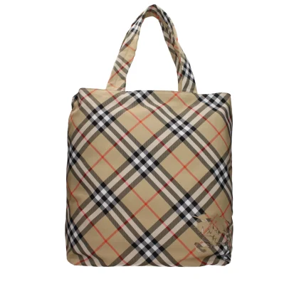 Beige Fabric Shoulder Bag