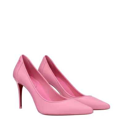 Pink Leather Broch