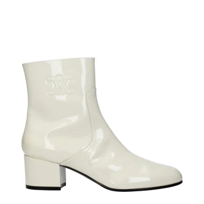 Beige Leather Ankle