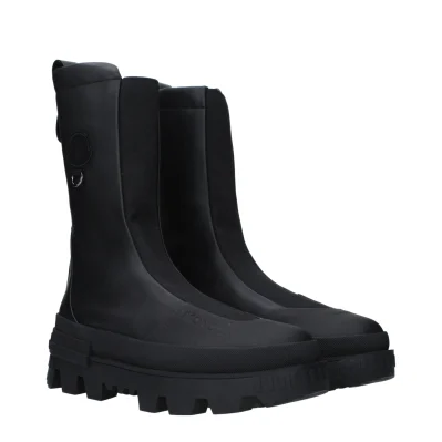 Black Leather Ankle