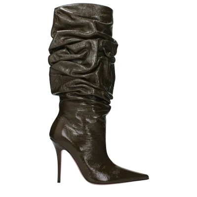 Green Leather Boot
