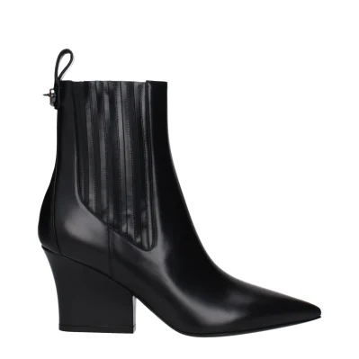 Black Leather Ankle