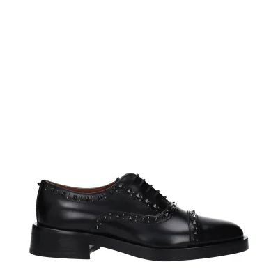 Black Leather Oxfords And Derby