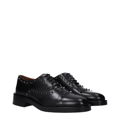 Black Leather Oxfords And Derby