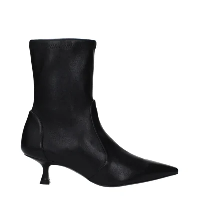 Black Leather Ankle