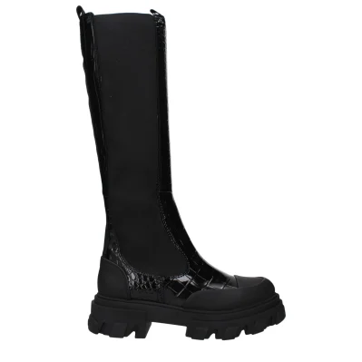 Black Leather Boot
