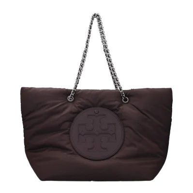 Purple Fabric Shoulder Bag