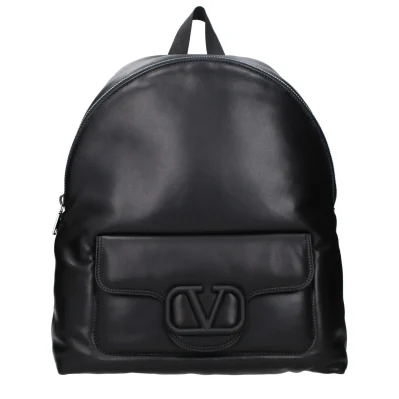 Black Leather Backpack