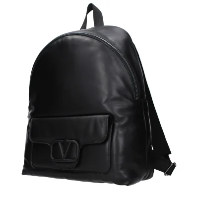 Black Leather Backpack