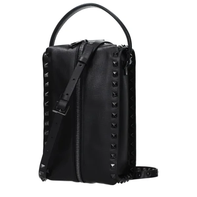 Black Leather Clutch Bag