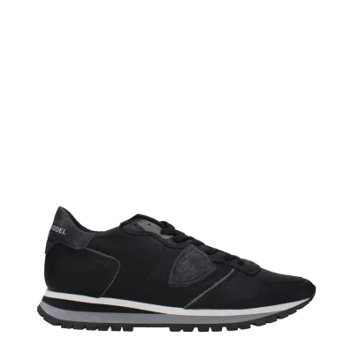 Black Leather Sneakers