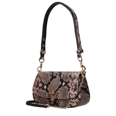 Pink Leather Shoulder Bag