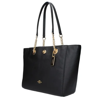 Black Leather Shoulder Bag