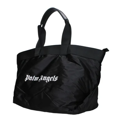 Black Fabric Shoulder Bag
