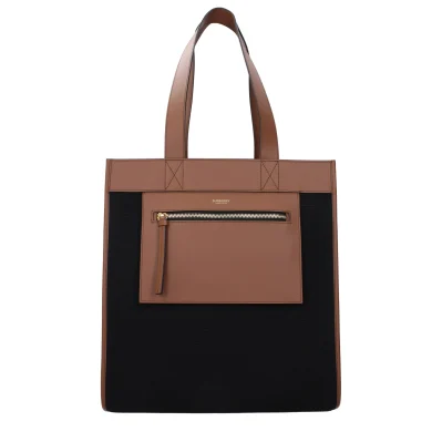 Black Fabric Shoulder Bag