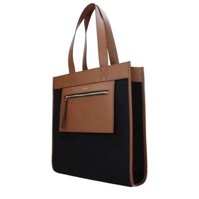 Black Fabric Shoulder Bag