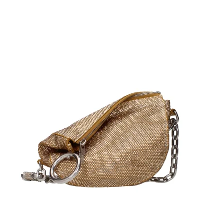 Beige Leather Shoulder Bag