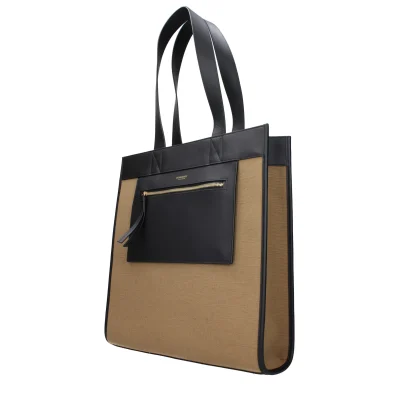 Brown Fabric Shoulder Bag