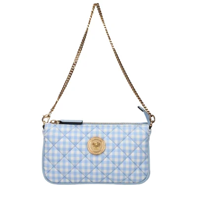 Light Blue Fabric Handbag